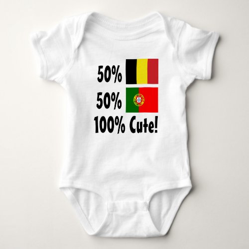 50 Belgian 50 Portuguese 100 Cute Baby Bodysuit