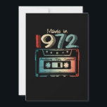 50 Birthday Gifts Year Old Made in 1972 Cassette Save The Date<br><div class="desc">Made in 1972 retro cassette tape is great birthday gifts idea for men women,  celebrate 50th birthday for your friends,  family with this. Get the 1972 50th birthday apparel makes for your dad,  mom,  brother,  sister,  husband,  wife,  girlfriend,  boyfriend</div>
