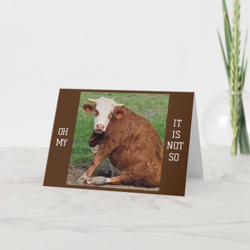 50 BIRTHDAY HUMOR FROM A MOOING COW CARD