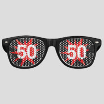 50 Birthday retro Shades / Fun Party Sunglasses