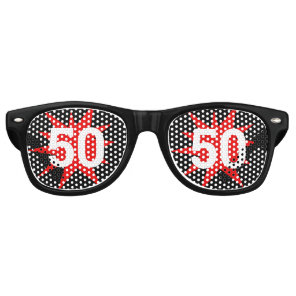 50 Birthday retro Shades / Fun Party Sunglasses