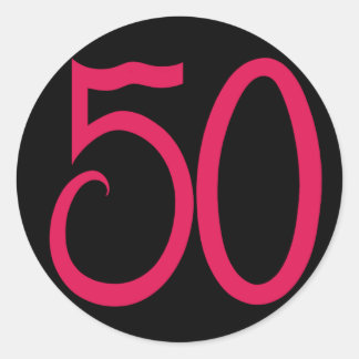 50 Black Sticker