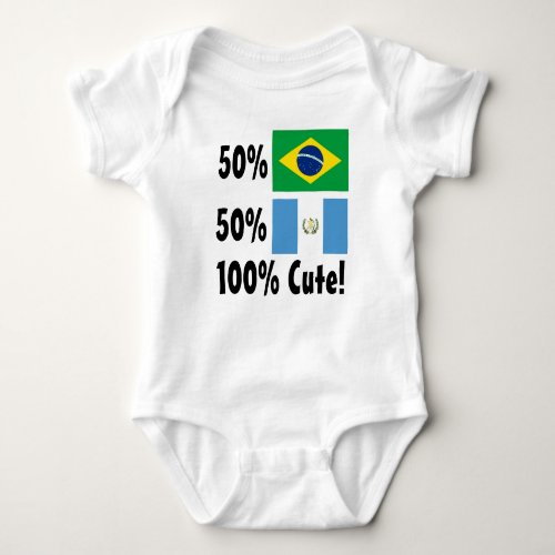 50 Brazilian 50 Guatemalan 100 Cute Baby Bodysuit