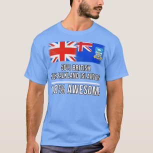 50 British 50 Falkland Islanders 100 Awesome Gift T-Shirt