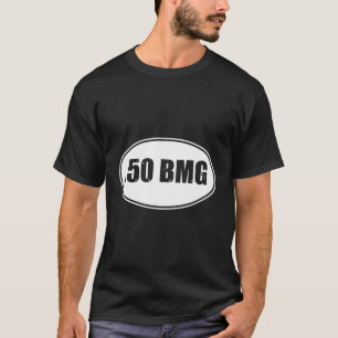 50 Caliber Rifle 50 Cal Bmg Gun Bullet Ammo Round T-Shirt