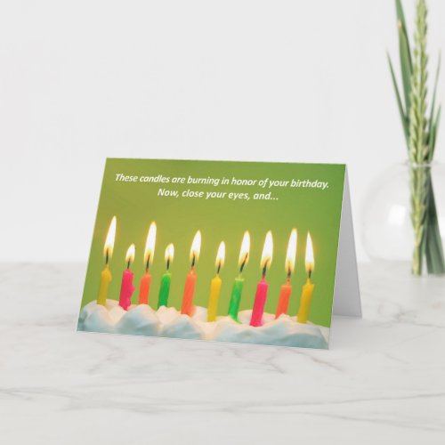 50 Candles 50th Birthday Card