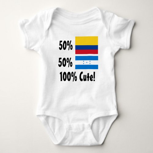 50 Colombian 50 Honduran 100 Cute Baby Bodysuit