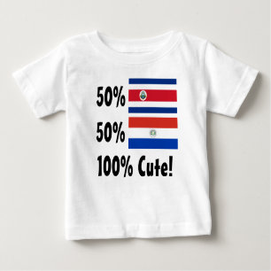 50% Costa Rican 50% Paraguayan 100% Cute Baby T-Shirt