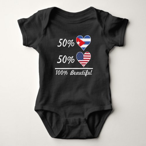 50 Cuban 50 American 100 Beautiful Baby Bodysuit