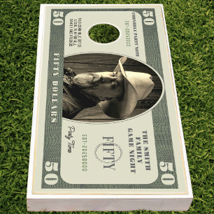 50 Dollar Bill Cornhole Set