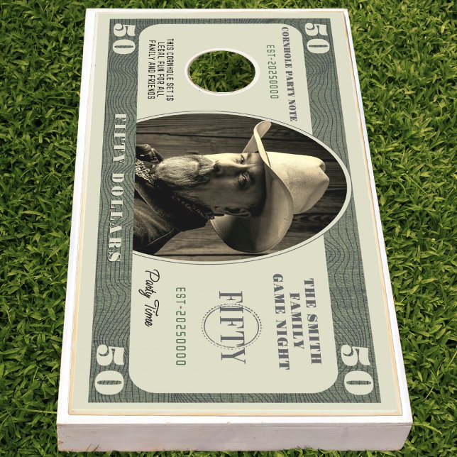 50 Dollar Bill Cornhole Set (50 Dollar Bill Cornhole Set
)
