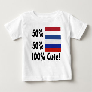 50% Dutch 50% Russian 100% Cute Baby T-Shirt