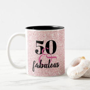 50 & Fabulous 50th Birthday Gift Mug
