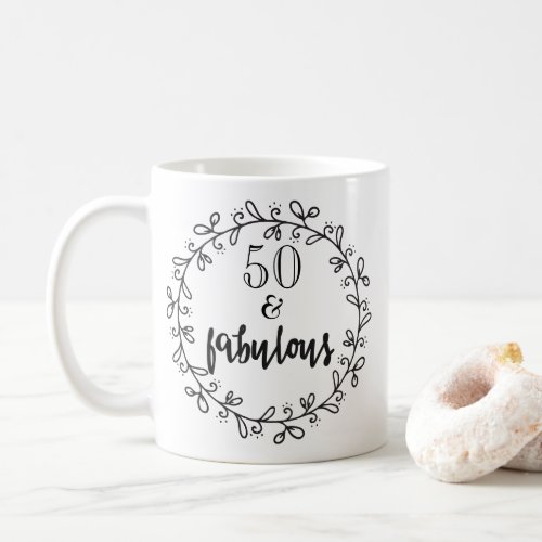 50  Fabulous 50th Birthday Mug