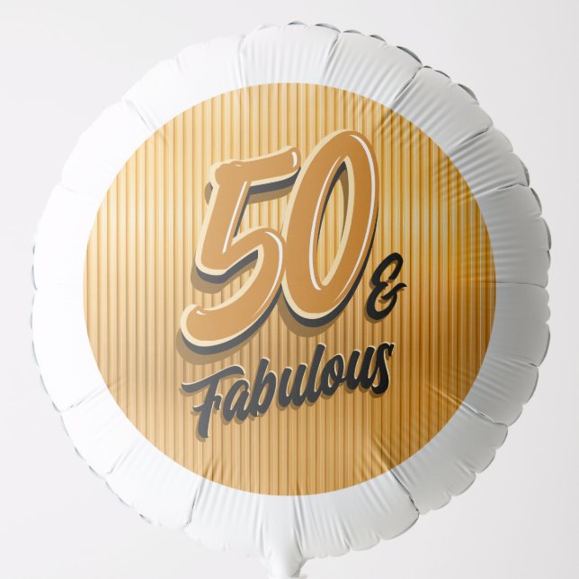 50 & Fabulous Balloon (Front)
