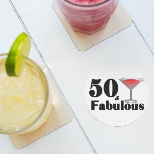 50  Fabulous Birthday Babe Coaster Set