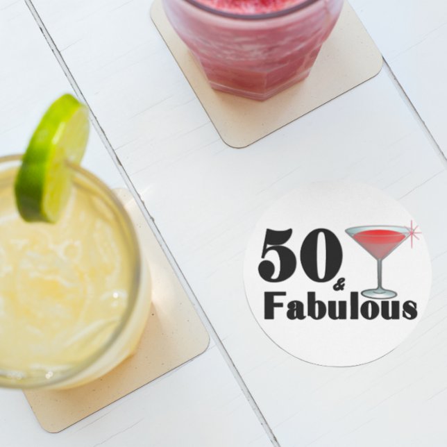 50 & Fabulous Birthday Babe Coaster Set (Creator Uploaded)