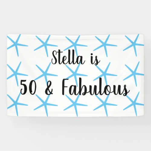 50  Fabulous Birthday Blue Starfish Patterns 2023 Banner