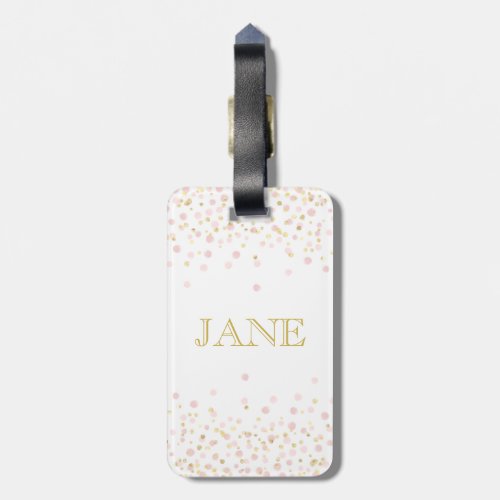 50  Fabulous Birthday Festive Gold Pink Tote Bag Luggage Tag
