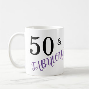 50 & Fabulous Birthday Party Coffee Mug
