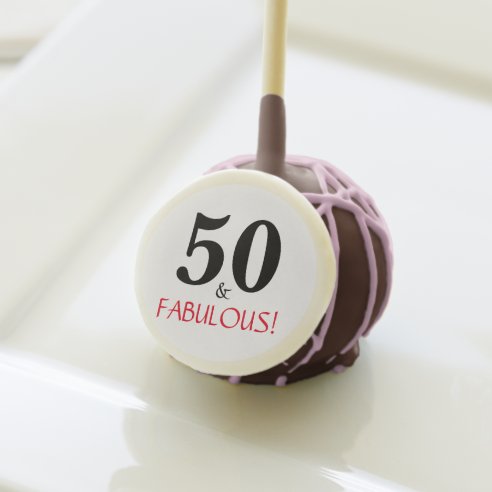 50th Birthday Party Cake Pops | Zazzle