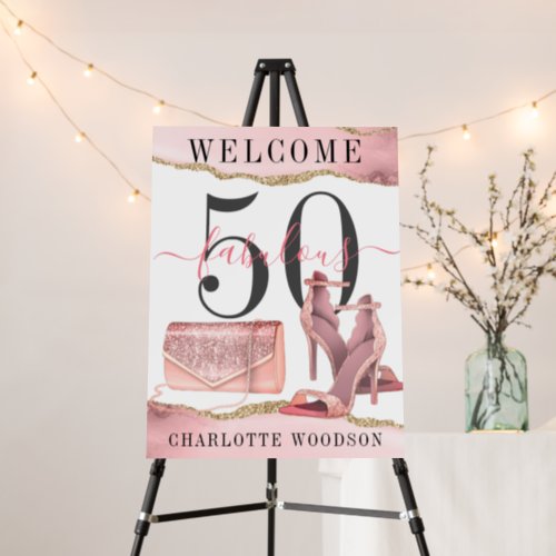 50 Fabulous Birthday Party Sign