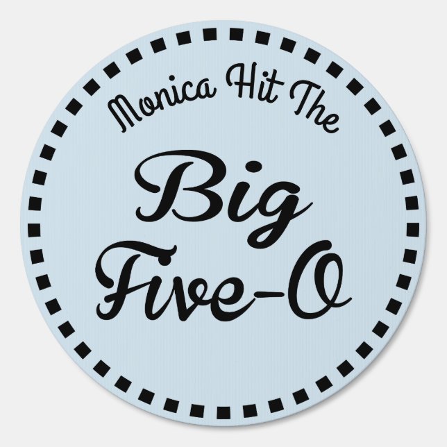 50 & Fabulous Birthday Party Sign (Front)