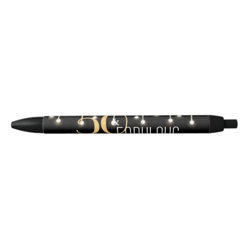 50  Fabulous Black Gold String Lights Retro Black Ink Pen