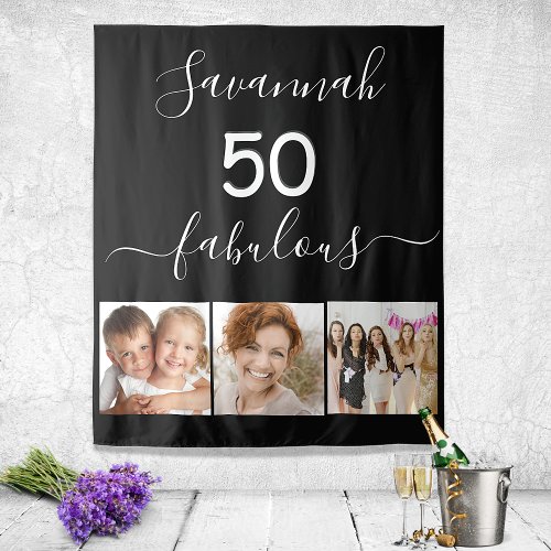 50 fabulous black white party tapestry