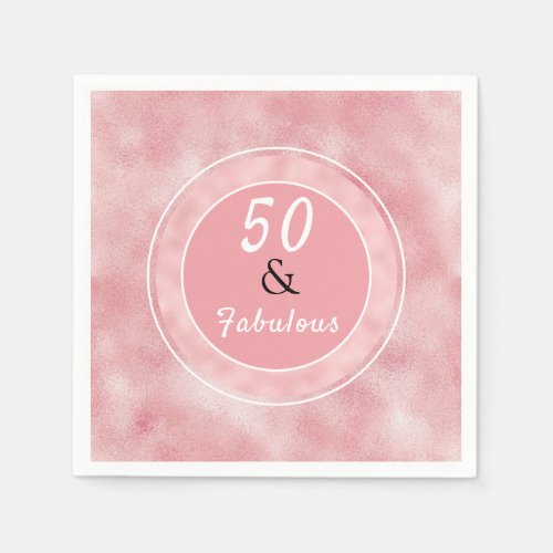 50  Fabulous Blush Pink Elegant Typography  Napkins