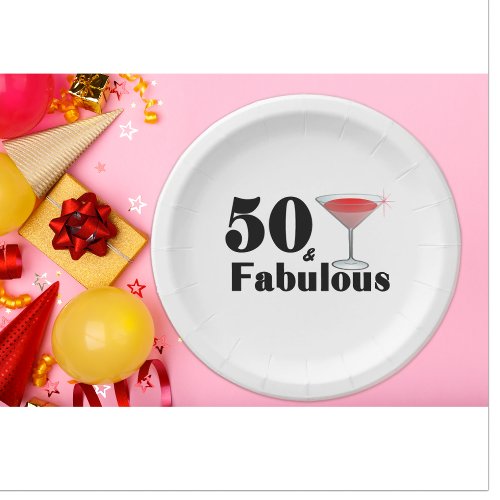 50  Fabulous Fiftieth Birthday Party Paper Plates