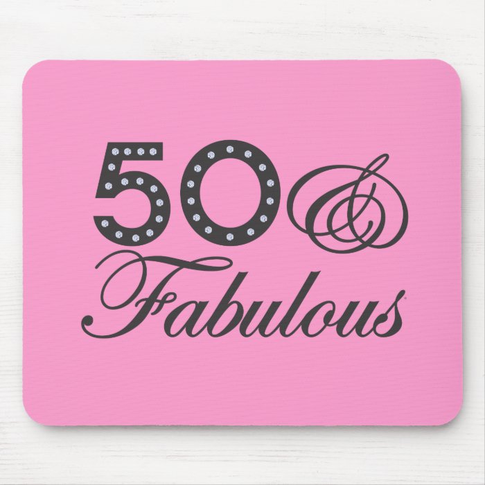 50 & Fabulous Gift Mouse Pad