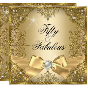 50th birthday invitations zazzle