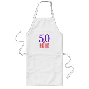 50 & Fabulous Kitchen Confidence Typography Long Apron