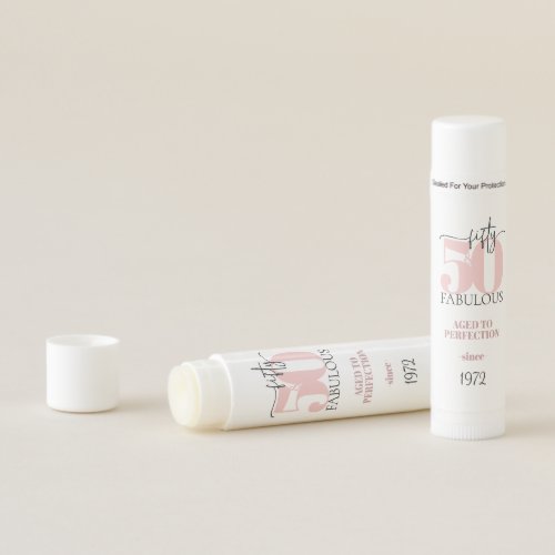 50  Fabulous Minimal Soft Pink Lip Balm