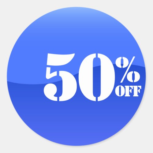 50 Fifty Percent OFF Discount Sale Sticker