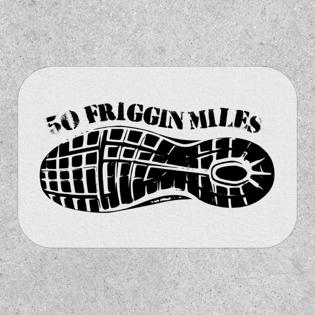 50 Friggin Miles Ultra Running Tread Patch (Front)