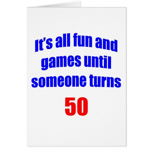 50 Fun and Games Cards (Front)