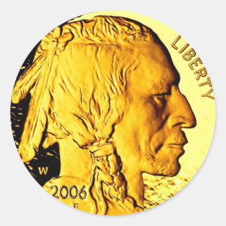 $50 Gold Coin 3" Stickers