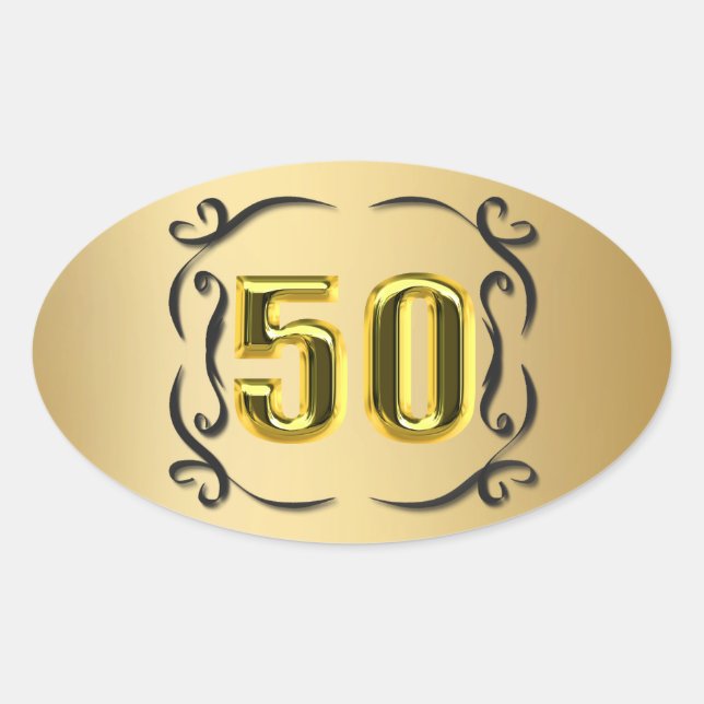 50 Gold Seals And Stickers (Front)