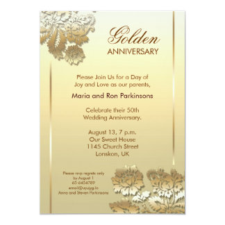 Golden Anniversary Invitations 10