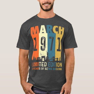 50 Limited edition made in March 1971 50th T-Shirt