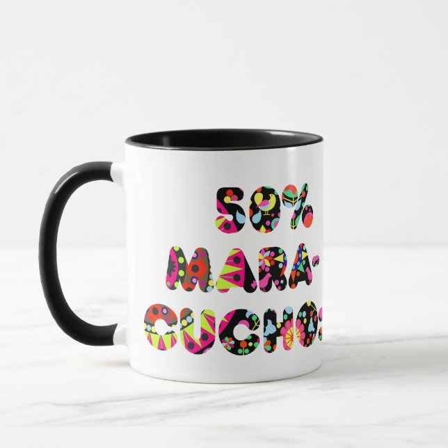 50% Maracucho Mug – Folkloric Maracaibo Design (Left)