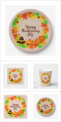 50+ Matching Thanksgiving Green Gold Wreath Items