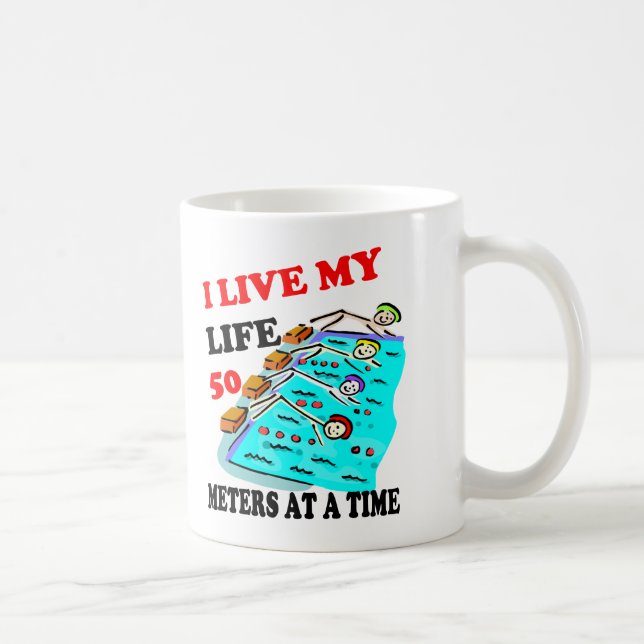 50 meters at a time coffee mug (Right)