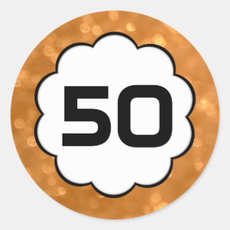 Number 50 Stickers | Zazzle
