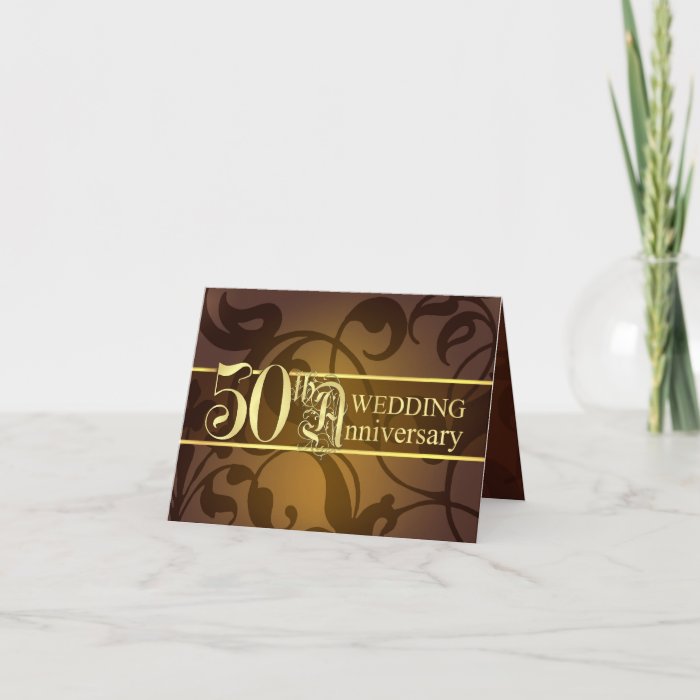 50.as tarjetas elegantes de la invitación del aniversario de boda con