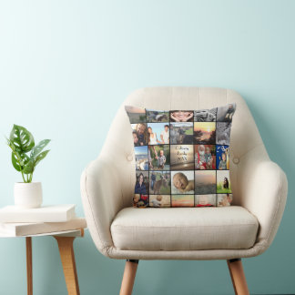 50 of Your Instagram Photos Here Throw Pillow