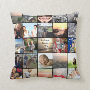 50 of Your Instagram Photos Here Throw Pillow