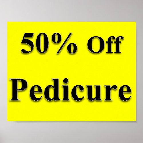 50 Off Pedicure Poster Matte